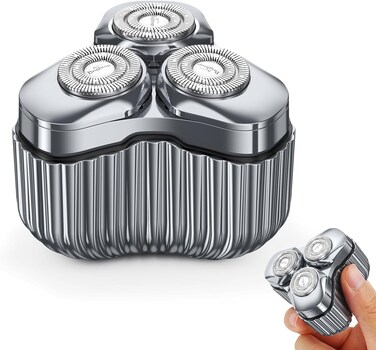 Compact Electric Razor Travel Pocket Shaver, Rechargeable USB-C Mini Shavers for Men, IPX7 Washable Wet Dry Portable Razors, Ideal Gift for Men