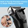 Foil Electric Shaver, Electric Razor for Men Cordless USB-C Rechargeable Shaver with Pop-up Trimmer, Waterproof Wet and Dry Foil Razor with Travel Pouch LED Display for Face Beard Style, Black