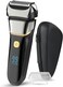 Foil Electric Shaver, Electric Razor for Men Cordless USB-C Rechargeable Shaver with Pop-up Trimmer, Waterproof Wet and Dry Foil Razor with Travel Pouch LED Display for Face Beard Style, Black
