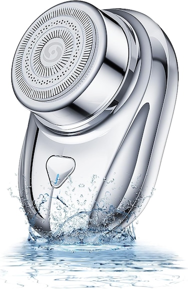 Mini Electric Shaver, Mini Portable Shaver, Electric Razor for Men, USB Rechargeable Waterproof Shaver for Travel Office