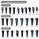 SH30 Replacement Heads Compatible with Philips Norelco Series 3000, 2000, 1000 Shavers, SH30 Blades for Philips Norelco 3900, 3600, 2400 Shaver, 3 Pieces Pack