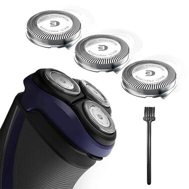 SH30 Replacement Heads Compatible with Philips Norelco Series 3000, 2000, 1000 Shavers, SH30 Blades for Philips Norelco 3900, 3600, 2400 Shaver, 3 Pieces Pack