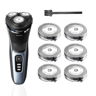 SH30 Replacement Heads Compatible with Philips Norelco Shaver Series 3000, 2000, 1000 and S738, Blades for Philips Norelco Electric Razor 3800, 3600, 2400, 6 Pieces-Pack