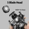3PCS Shaver Replacement Blades Compatible with Fre*bi*d Shaver Head,Freedom Fle*Seri*s Replacement Blades,5 Blades Shaver Replacement Heads Replacement Blades for Bald Men