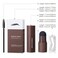 Eye-Brow Stamp Stencil Kit, Waterproof Brow Stamp Shaping Kit Eyebrow Definer, Eyebrow Filling Powder Stamp, Women Makeup Tools with 10 Reusable Eyebrow Stencils, 2 Eyebrow Brushes (Light Brown)