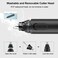 Ear and Nose Hair Trimmer Clipper - Painless Eyebrow &amp; Facial Hair Trimmer for Men Women, Portable Battery Operated Nose Hair Trimmers with IPX7 Waterproof Dual Edge Blades for Easy Cleansing