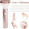 Electric Razors for Women,Best Electric Womens Shaver Nose Hair Trimmer Bikini Body Hair Removal for Face Eyebrow Legs Armpit Underarms Public Area Painless Women's Razor Wet Dry,USB Rechargeable