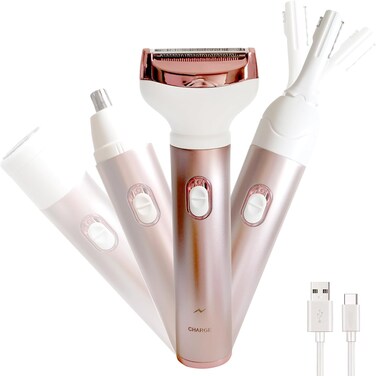 Electric Razors for Women,Best Electric Womens Shaver Nose Hair Trimmer Bikini Body Hair Removal for Face Eyebrow Legs Armpit Underarms Public Area Painless Women's Razor Wet Dry,USB Rechargeable