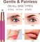 Eyebrow Trimmer for Women - Electric Eye Brow Razor with LED Light Painless &amp; Easy Clean for Eyebrows Face Nose Ear Hair Chin Lips Peach Fuzz Bikini Lines &amp; Other Detailing - Battery Operated (Pink)