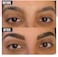 Waterproof Tattoo Brow Gel Kit, Long Lasting Waterproof Transfer-Proof Tattoo Brow Peel Off Tinted Gel, Full, Natural Eyebrow Makeup, with Reusable Eyebrow Stencils &amp; Brush, 01# Dark Gray