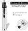 Ear and Nose Hair Trimmer for Women Men,2024 Rechargeable 2 in 1 Professional Painless Eyebrow &amp; Facial Hair Trimmer with Powerful Motor