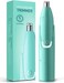 ZORAMI Rechargeable Ear and Nose Hair Trimmer - 2025 Professional Painless Eyebrow &amp; Facial Hair Trimmer for Men Women, Powerful Motor and Dual-Edge Blades for Smoother Cutting Mint Green