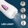 Epilator for Women Facial Hair Removal Face Arm Leg Body Cordless Rechargeable Tweezers Smooth Glide Epilator for Women