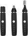 Nose Hair Trimmer for Men and Women, Eyebrow Trimmer, Electric Shaver Razor 3 in 1, Portable, Waterproof and Rechargeable for Ears, Face, Legs (Black)