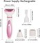 Electric Razor for Women, Bikini Trimmer Womens Shaver for Face Nose Eyebrow Body Leg Pubic Underarm Arm Ladies Rechargeable 4 in 1 Hair Removal Kit Painless Trimming, Gifts for Women