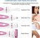 Electric Razor for Women, Bikini Trimmer Womens Shaver for Face Nose Eyebrow Body Leg Pubic Underarm Arm Ladies Rechargeable 4 in 1 Hair Removal Kit Painless Trimming, Gifts for Women