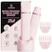 Electric Bikini Trimmer: 2 in1 Body Facial Hair Remover - Painless Pubic Hair Shaver (Pink)