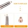 Eyebrow Hair Remover replacement heads for Finishing Touch Flawless Brows Eyebrow Hair Remover,Painless Blades with Cleaning Brush - As Seen on TV (flawless eyebrow replacement heads, 6 pack)