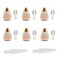 Eyebrow Hair Remover replacement heads for Finishing Touch Flawless Brows Eyebrow Hair Remover,Painless Blades with Cleaning Brush - As Seen on TV (flawless eyebrow replacement heads, 6 pack)