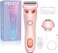 Velvix Smooth Shave Razor, Silk Glide Pro Electric Smooth Shave Razors for Women，Rechargeable Electric Trimmer for Bikini, Pubic Hair, Legs, Body, Wet/Dry (Pink)