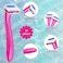 Honoson 30 Pieces Bikini Razors Bikini Trimmer for Women Small Disposable Travel Accessories Armpit Hair Removal Beauty for Body Cosmetic Tool(Rose Red)