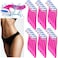 Honoson 30 Pieces Bikini Razors Bikini Trimmer for Women Small Disposable Travel Accessories Armpit Hair Removal Beauty for Body Cosmetic Tool(Rose Red)