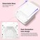 UV LED Nail Lamp,72W Rechargeable Cordless UV Light Dryer,Professional Fast Gel Curing Lamp for Acrylic Manicure 5 Timer Settings Auto Sensor Nail Machine Art Tools at Home/Salon(White)