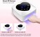 UV LED Nail Lamp,72W Rechargeable Cordless UV Light Dryer,Professional Fast Gel Curing Lamp for Acrylic Manicure 5 Timer Settings Auto Sensor Nail Machine Art Tools at Home/Salon(White)