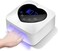 UV LED Nail Lamp,72W Rechargeable Cordless UV Light Dryer,Professional Fast Gel Curing Lamp for Acrylic Manicure 5 Timer Settings Auto Sensor Nail Machine Art Tools at Home/Salon(White)
