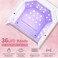 NAILGIRLS Cordless UV LED Nail Lamp, Rechargeable 150W UV Light for Gel Nail, Nail Lamp for Gel Polish with 3 Time Setting, Portable UV Nail Light, Professional Fast Curing Lamp for Salon or Home