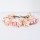 Vividsun Flower Crown Artificial Floral Crown Floral Headpiece for Wedding Party Festival (Pink, Medium)