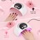 Wisdompark 54W LED Lamp for Gel Nails - Automatic Sensor, 3 Timer Settings - Professional Nail Dryer and Curing Lamp