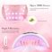 Wisdompark 54W LED Lamp for Gel Nails - Automatic Sensor, 3 Timer Settings - Professional Nail Dryer and Curing Lamp