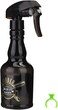 Pongnas Advanced Tool for Everyday Life Hair Spray Bottle 280ml Vintage Water Sprayer Refillable Barber Empty Spray Bottle (Black)