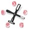 MIZHSE Nail Magnet Tool: 5 in 1 Magnetic for Cat Eye Nails, Multi-Function Magnet Stick 3D Magnetic Cat Eye Gel Polish, Nail Art Cat Eye Magnet Stick Nail Design Tools for Nail Salon Home DIY, Black