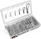 Performance Tool W5210 Hair Pin Assortment Kit, 150 Piece   Zinc Plated Steel Clips   For Use on Hitch Pin Lock System