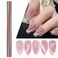 Cat Eye Nail Magnet Tool, Super Long Double-head Nail Magnet Pen Cat Eye Magnet Wand for Nails Magnetic Cat Eye Gel Polish Nail Art for for DIY Nails Design Salon, Studio or Home (Laser)