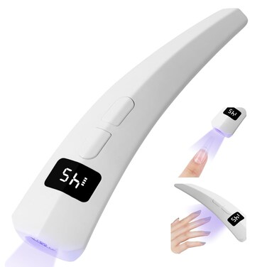 SAVILAND SSPro X U V Nail Lamp for Gel X Nail: 10s Fast Flash Cure Handheld U V Light 2 Lighting Modes Travel Mini Gel Light Rechargeable Cordless Portable LED Lamp for DIY Manicure Home