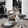 Round Rolling Stool with Wheels Height Adjustable Swivel Stool Chair for Spa Salon Massage Black