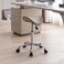 Saddle Stool, Swivel Saddle Stool with Wheels, Adjustable Rolling Stool 18"-26", Faux Leather Rolling Saddle Stool for Salon, Massage, Clinic, Lab, Office (Light Grey, 1PCS (18"-26"))