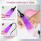 krofaue U V LED Nail Lamp - U V Light for Gel Nails Quick Dryer Curing Light Foot Control Flash Cure Lamp for Gel Polish with Gooseneck and Clamp Manicure Salon DIY at Home Black