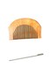 CLICK2GET Baaz Steel Turban Baaz and Wooden Kanga Comb Set for Sikhs, Set of 2, Medium, Silver