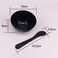 3 Sets Plastic Facial Mask Mixing Bowl with Plastic Spatula Facemask Bowl Mud Mask Mixing Bowl DIY Skin Care Mixing Tool Kit for Lady Women Home Beauty Salon Use, Black