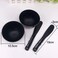 lasenersm 4 Pieces Rubber Facial Mask Mixing Bowl With Plastic Spatula Facemask Bowl Mud Mask Mixing Bowl DIY Skin Care Mixing Tool Kit for Lady Women Home Beauty Salon Use, Black