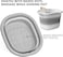 Collapsible Foot Bath Basin, Portable Foot Soak Tub Collapsible Spa Bucket for Soaking Feet with Lid and Massage for Home Soothe Tired Muscles