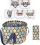 Collapsible Foot Basin, Portable Collapsible Foot Soaking Basin Handle Rope Foot Bath Water Bucket Folding Foot Spa Soak Tub 21L for Travel, Camping