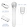WLLHYF Mini Metal Makeup Spatula Skin Care Cosmetic Spoon Reusable Applicator, Beauty Scoop for Facial Cosmetic for Face Mask Cream Lotions Moisturizers (3 Silver)