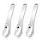 WLLHYF Mini Metal Makeup Spatula Skin Care Cosmetic Spoon Reusable Applicator, Beauty Scoop for Facial Cosmetic for Face Mask Cream Lotions Moisturizers (3 Silver)