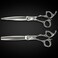 Saki Shears Grand Master 6" Set of Hair Cutting and Thinning Scissors - VG10 Japanese Steel - For Professional Hair Cutting