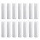50PCS 5G White Plastic Empty Lip Balm Tubes DIY Lipstick Containers with Cap Round Homemade Lip Salve Tubes Holder Dispenser for Travel Business Trip